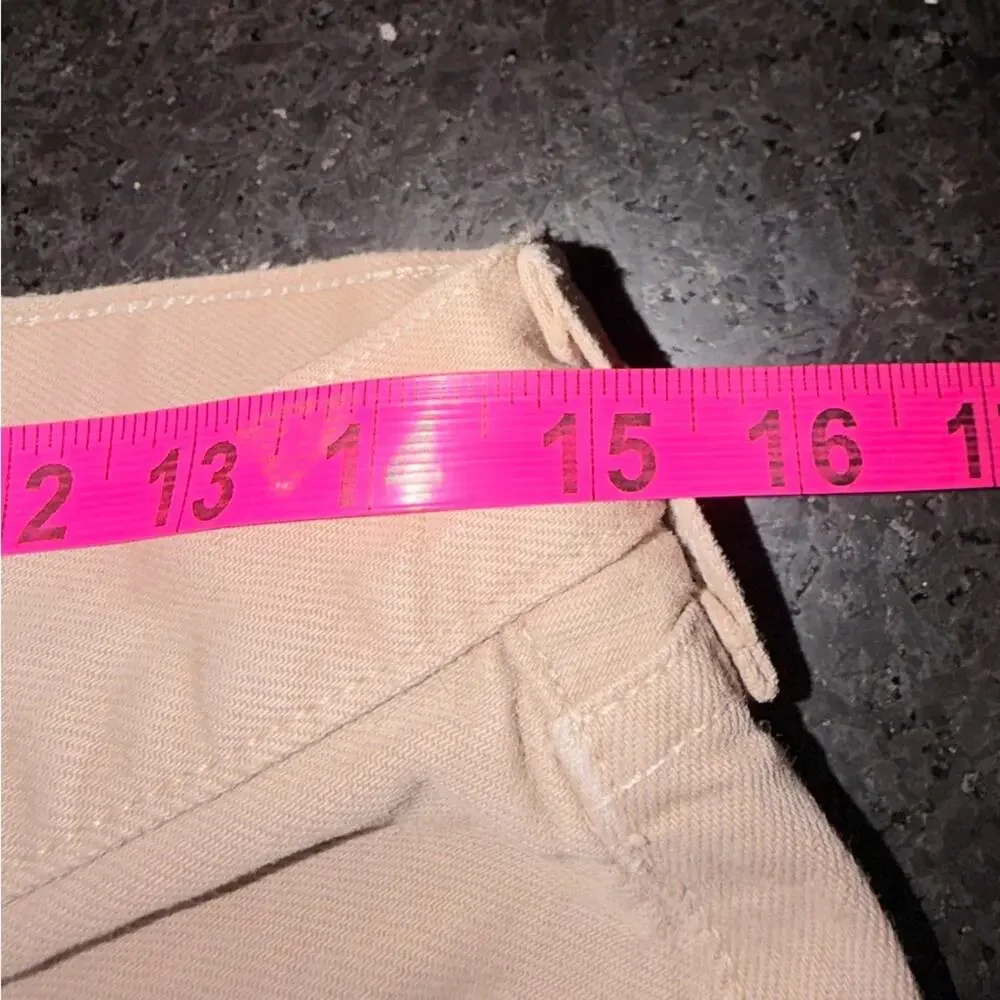 UEC LEVI’S KHAKI 501 ORIGINAL STRAIGHT LEG DENIM JEANS MADE IN MEXICO SZ 31x30